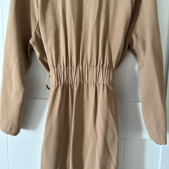 H&M Women’s Tan Brown Tie Belt Lightweight Trenchcoat - Picture 13 of 13